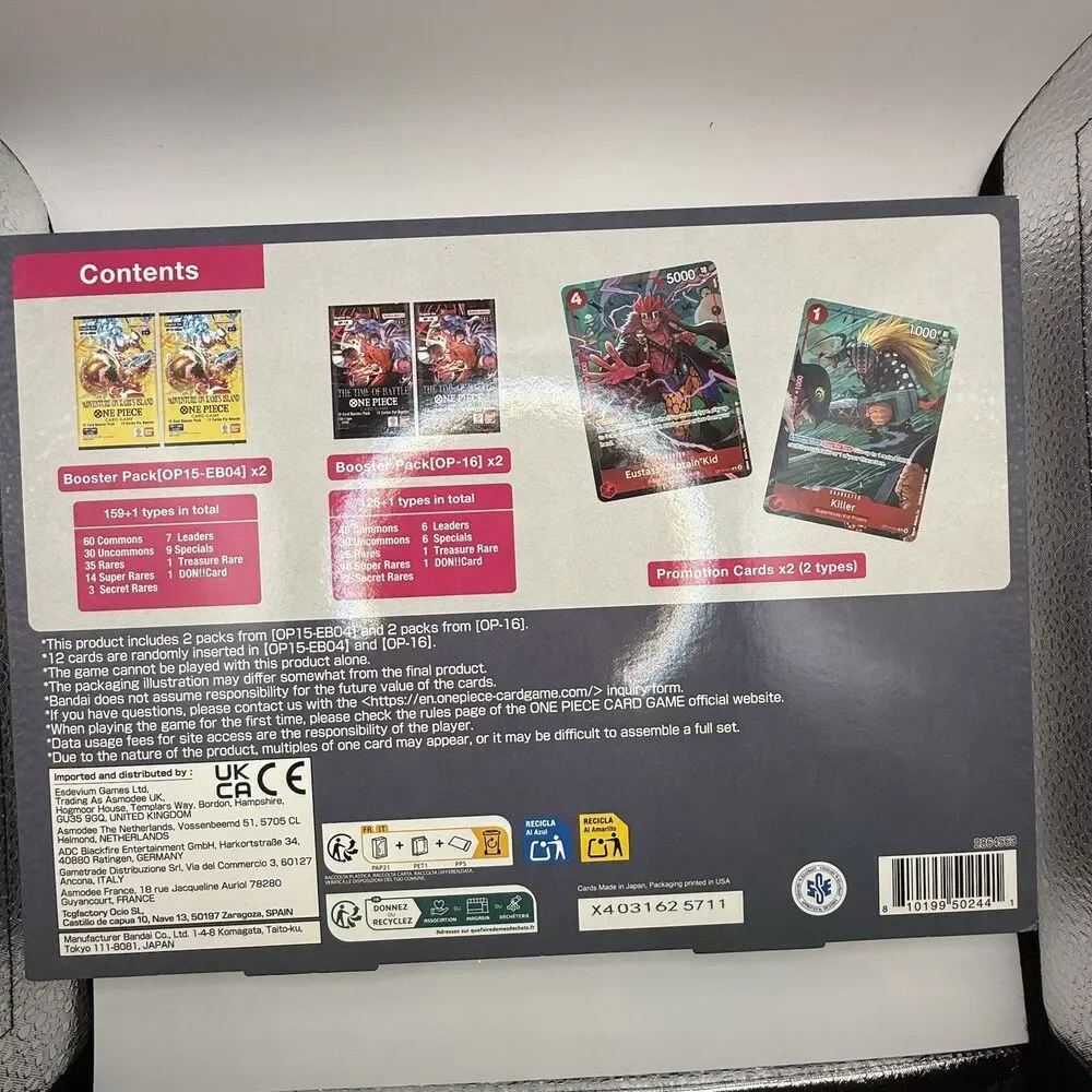 ONE PIECE TCG Illustration Box Kid/Killer Vol. 8 Bandai English Sealed